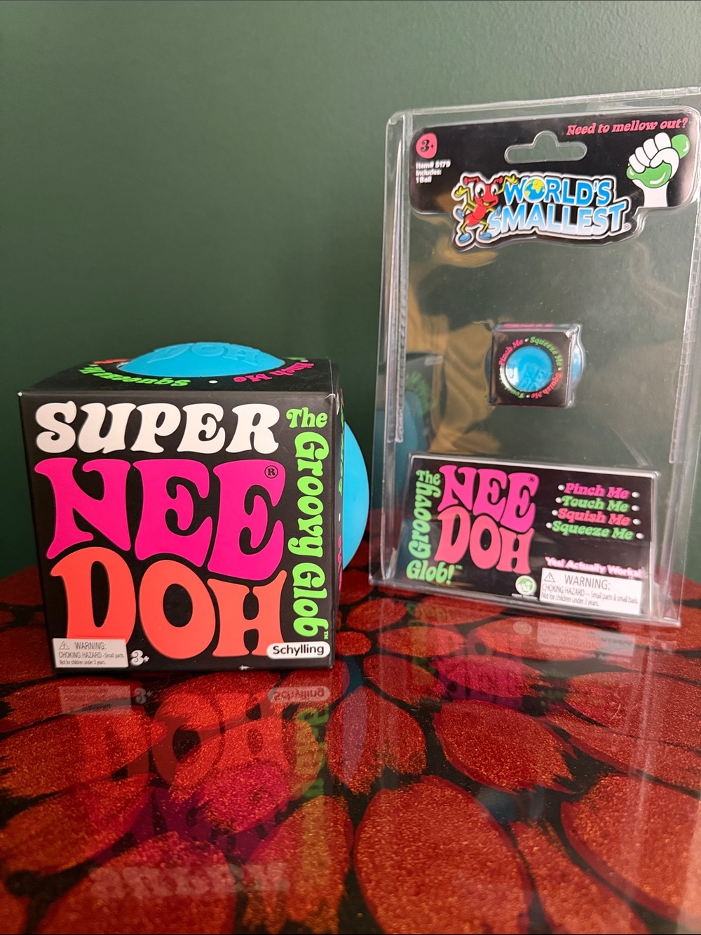 Needoh Bundle- Super NeeDoh Groovy Glob & World’s Smallest